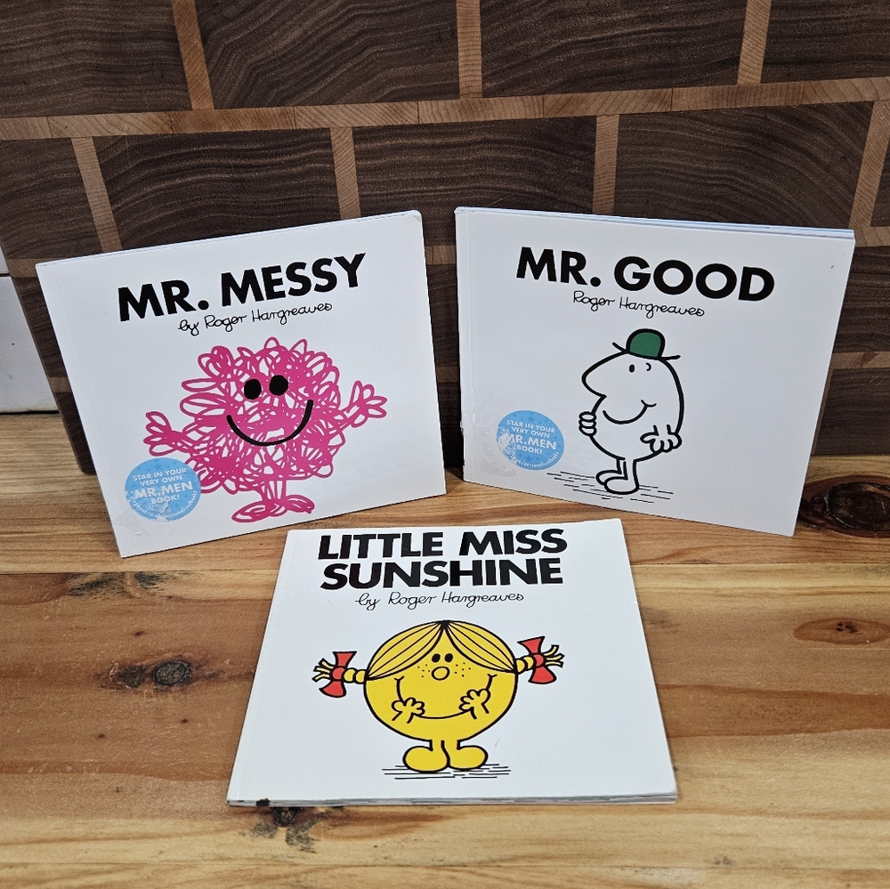 Source Unknown Mr. Men and Little Miss Book Set - Pink, Yellow, Green, Blue - Picture 3 of 10